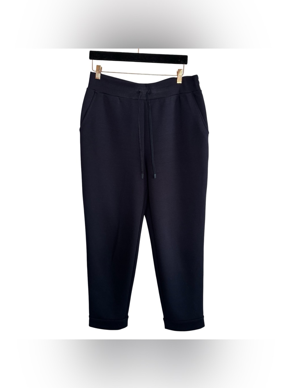 T by Talbots Women’s L Navy Blue Jogger Pants‎ Stretch Athleisure Pull On Sz L